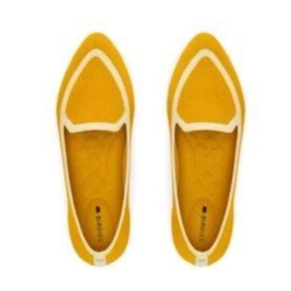Birdies The Blackbird Mustard Knit Loafer Sz 5 - Picture 2 of 9